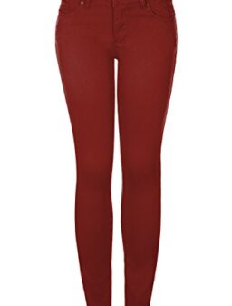 2LUV Women's Stretchy 5 Pocket Skinny Jeans