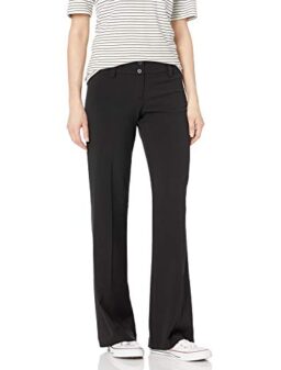 A. Byer Women's Misses Junior's Tropical Cambridge Trouser Pant, Black