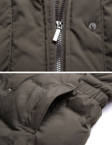 ADOMI Women's Long Hooded Thickened Down Coat with Fur Trim - Image 6