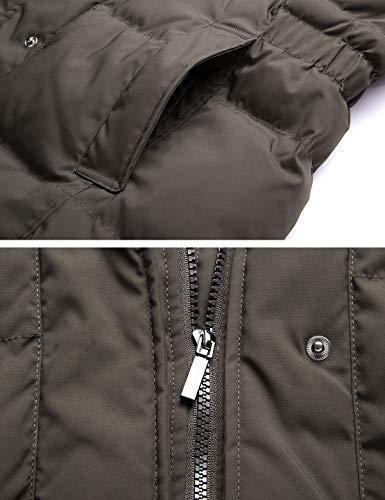 ADOMI Women's Long Hooded Thickened Down Coat with Fur Trim - Image 7