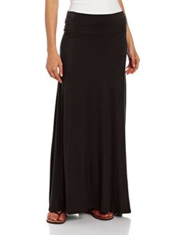 AGB Women's Soft Knit Maxi Skirt (Petite, Standard and Plus Sizes)
