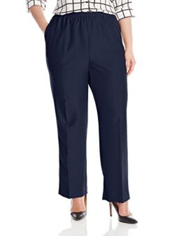 Alfred Dunner Women's Plus-Size Poly Proportioned Medium Pant
