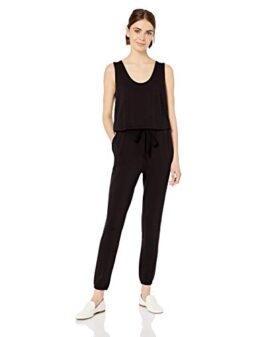 Daily Ritual Women's Supersoft Terry Sleeveless Scoopneck Jumpsuit