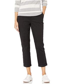 Amazon Essentials Women's Cropped Girlfriend Chino