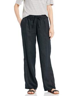 Amazon Essentials Women's Drawstring Linen Wide Leg Pant