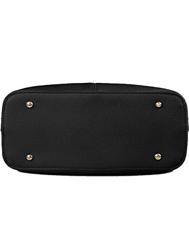 B&E LIFE Stylish Women Pu Leather Vertical Utility Top Handle Handbag Satchel Tote Purse Bag - Image 6