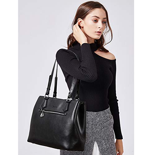 BOSTANTEN Women Handbag Genuine Leather Shoulder Bag Soft Designer Top Handle Purses - Image 8