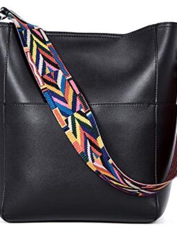 BROMEN Handbags for Women Bucket Bags Vegan Leather Purses and Handbags Crossbody Purse