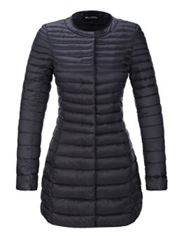 Bellivera Women's Quilted Lightweight Puffer Jacket, Winter Coats for Women Long Padded Bubble Coat