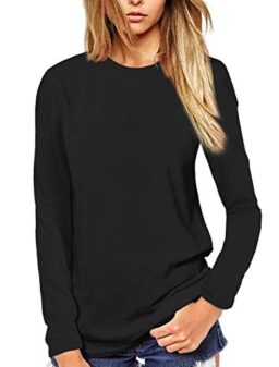 Beluring Women T Shirt Short/Long Sleeve Crew Neck Tee Tops Blouse
