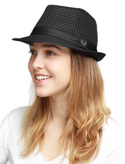 The Hat Depot Light Weight Classic Soft Cool Mesh Crushable Fedora hat