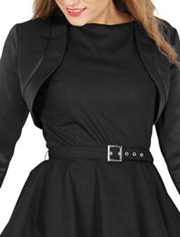 BlackButterfly Satin Bolero Shrug - Half Sleeve