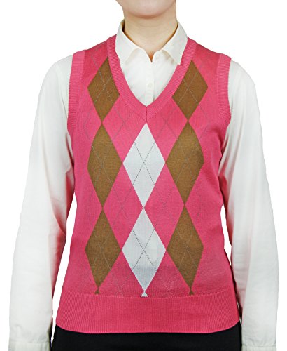 Blue Ocean Ladies Argyle Sweater Vest