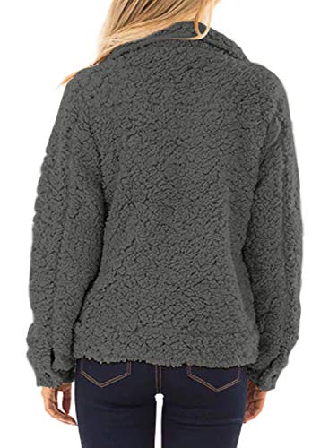 Canikat Womens Open Front Long Sleeve Chunky Knit Cardigan Sweaters Loose Outwear Coat - Image 3