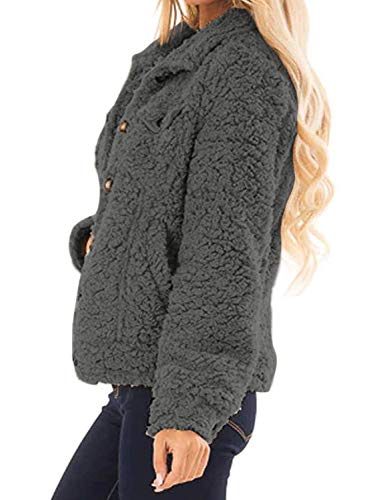 Canikat Womens Open Front Long Sleeve Chunky Knit Cardigan Sweaters Loose Outwear Coat - Image 4