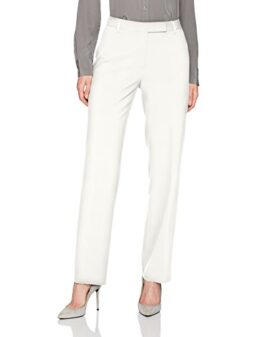 Chaus Women's Emma Straight Leg Pant, New Ivory, 4