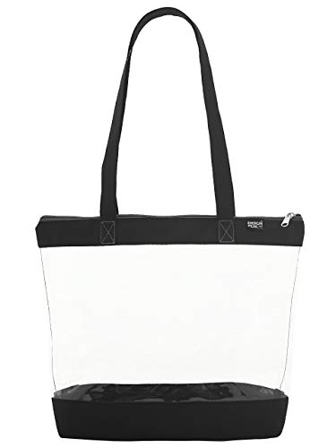 Clear Shoulder Zipper Tote