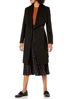 Cole Haan Women's Wool Belted Wrap Coat