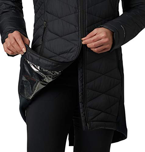 Columbia Women’s Heavenly Long Hybrid Winter Jacket, Water repellent, Down Style - Image 4