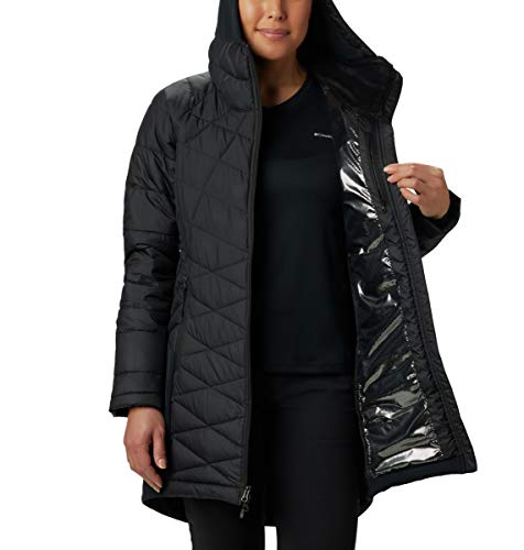 Columbia Women’s Heavenly Long Hybrid Winter Jacket, Water repellent, Down Style - Image 6