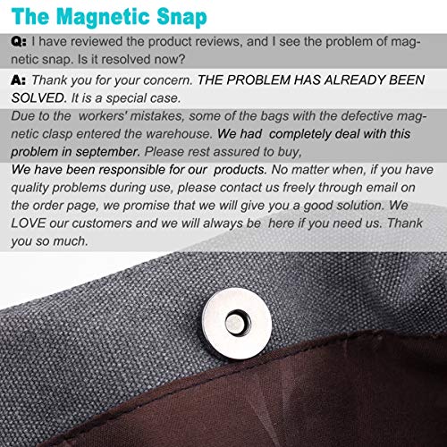 DOURR Women's Multi-pocket Shoulder Bag Fashion Cotton Canvas Handbag Tote Purse - Image 7