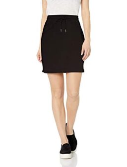 Amazon Essentials Women's Terry Cotton and Modal Drawstring Sweatshirt Skirt (Previously Daily Ritual)