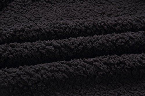 ECOWISH Women's Coat Fleece Jacket Sherpa Fuzzy Faux Shearling Lapel Zipper Casual Winter Warm Oversized Outwear - Image 8