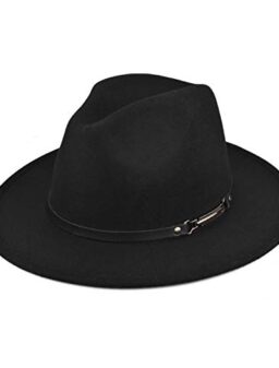 EINSKEY Unisex Straw Cowboy Hat Cowgirl Hat, Shapeable Floppy Sun Hat Wide Birm Fedora Panama Hat for Men & Women