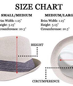Enimay Unisex Vintage Fedora Hat Classic Timeless Light Weight