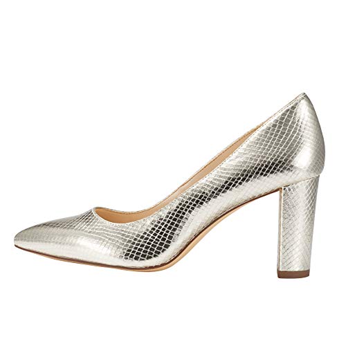 JENN ARDOR Chunky Thick Block Heel Pumps Pointed Closed Toe Office Dress Lady High Heel Shoes - Image 4