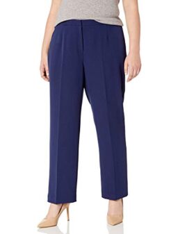 Kasper Women's Plus Size Stretch Crepe Kate Pant