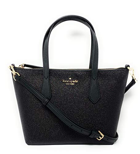 Kate Spade New York Glitter Joeley Small Satchel (Black) - Image 3