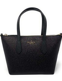 Kate Spade New York Glitter Joeley Small Satchel (Black)