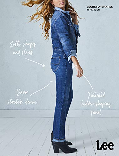 LEE Women's Secretly Shapes Regular Fit Straight Leg Jean - Image 6