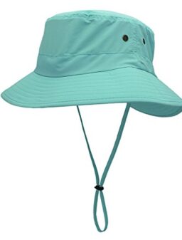 LLmoway Women Lightweight Safari Sun Hat Quick Dry Fishing Hat with Strap Cool