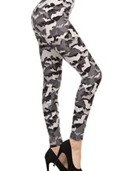 Leggings Depot High Waisted Camouflage & Multiple Print Leggings for Women - Reg, Plus, 1X3X, 3X5X