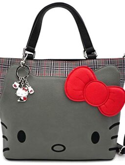 Loungefly x Hello Kitty Faux-Leather Plaid Tote Handbag