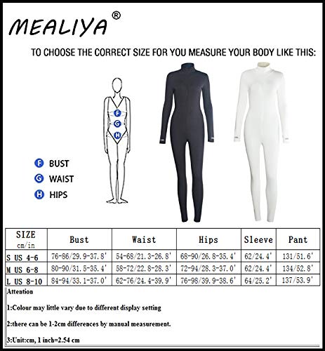MEALIYA Women Embroidery Zipper High Neck Bodycon Jumpsuit Outfit Long Sleeve Rompers - Image 5