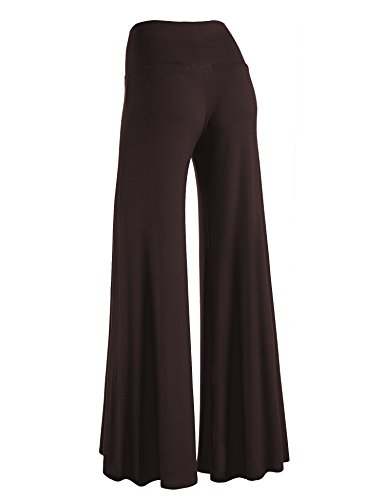 Made By Johnny MBJ Women's Casual Comfy Solid/Tie Dye Wide Leg Palazzo Lounge Pants (XS~5XL) - Image 3