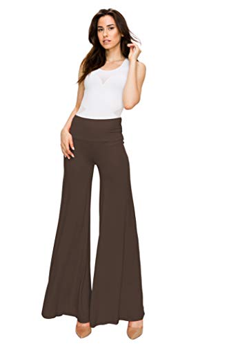Made By Johnny MBJ Women's Casual Comfy Solid/Tie Dye Wide Leg Palazzo Lounge Pants (XS~5XL) - Image 6