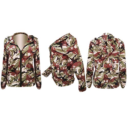 Bomber Jacket Women - Cute Front Zip Up Fall Jackets Hoodied Small Green - Image 4