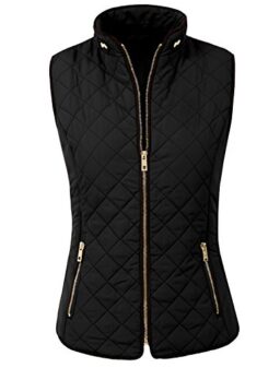 NE PEOPLE Womens Lightweight Quilted Padding Zip Up Vest Gilet(S-3XL)