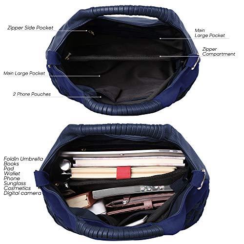 Nico louise Women Purse Suede Split Genuine Leather Weave Handbag Leisure Casual Shoulder Bag - Image 6