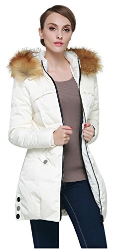 Orolay Women's Winter Down Jacket with Faux Fur Trim Hood - Image 4