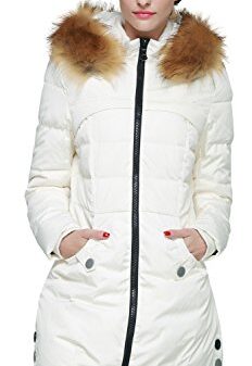 Orolay Women's Winter Down Jacket with Faux Fur Trim Hood