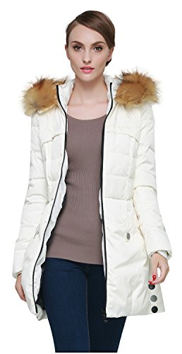 Orolay Women's Winter Down Jacket with Faux Fur Trim Hood - Image 6