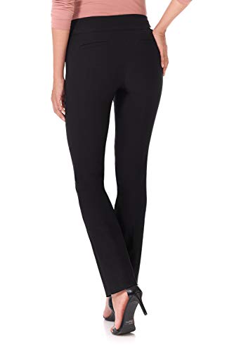 Rekucci Women's Ease Into Comfort Pull-On Straight Pant with Pockets - Image 4