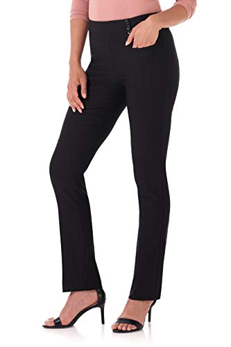 Rekucci Women's Ease Into Comfort Pull-On Straight Pant with Pockets - Image 5