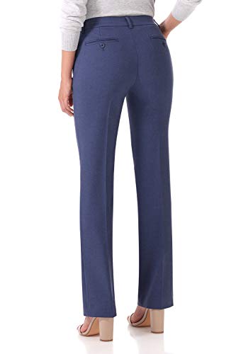 Rekucci Women's Smart Stretch Desk to Dinner Straight Leg Pant w/Zipper Closure - Image 4