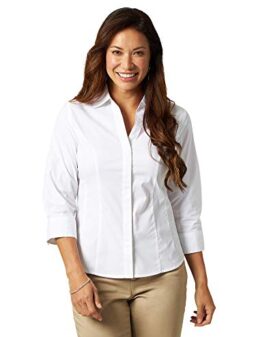 Riders by Lee Indigo Women's Easy Care ¾ Sleeve Woven Shirt